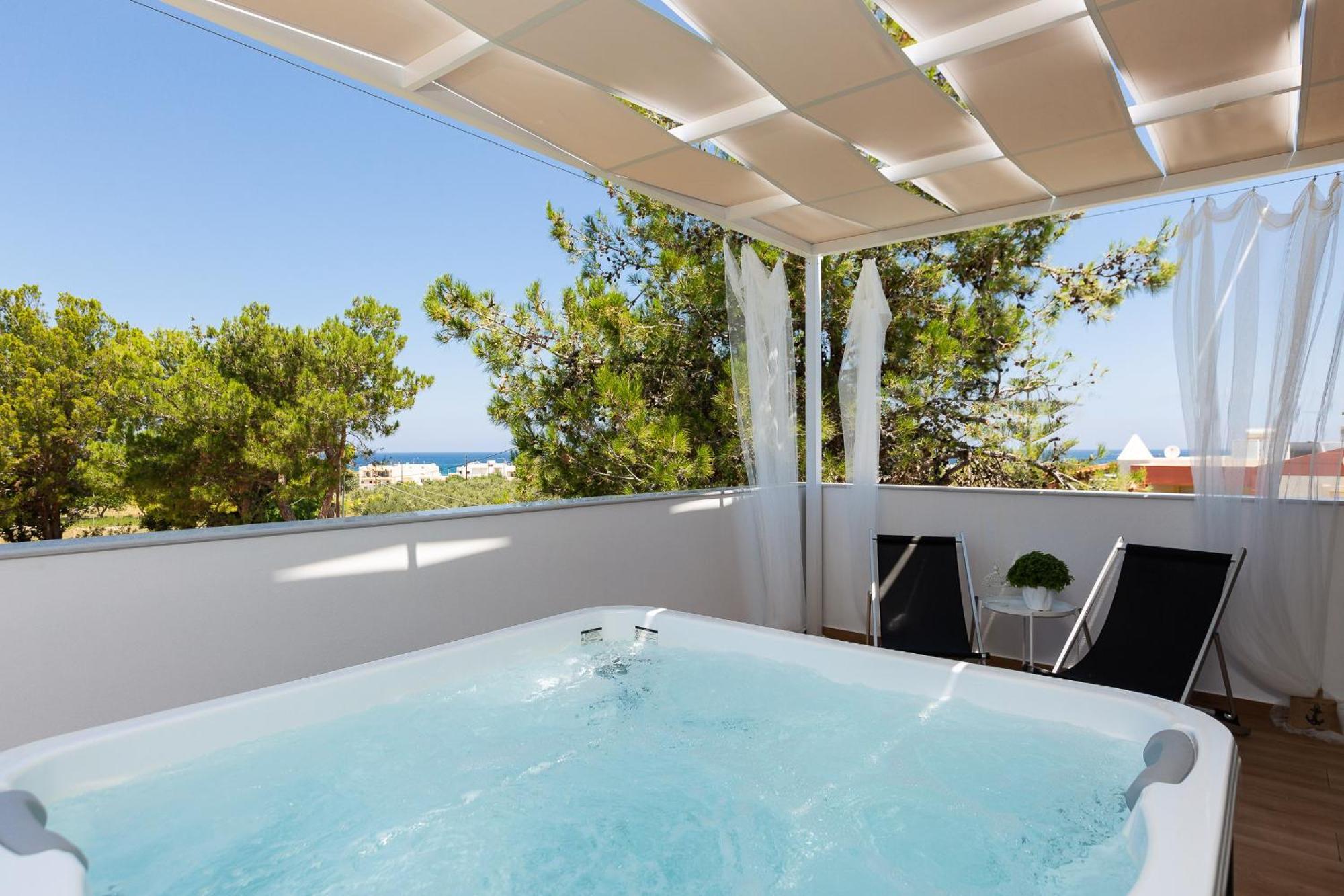Nisos Villa, Pool & Heated Spawhirlpool, Walking To Beach, By Thinkvilla Sfáka Eksteriør billede