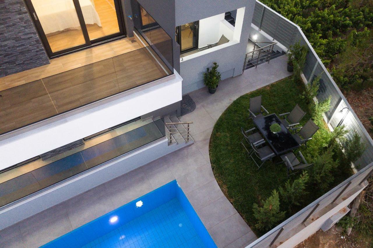 Nisos Villa, Pool & Heated Spawhirlpool, Walking To Beach, By Thinkvilla Sfáka Eksteriør billede
