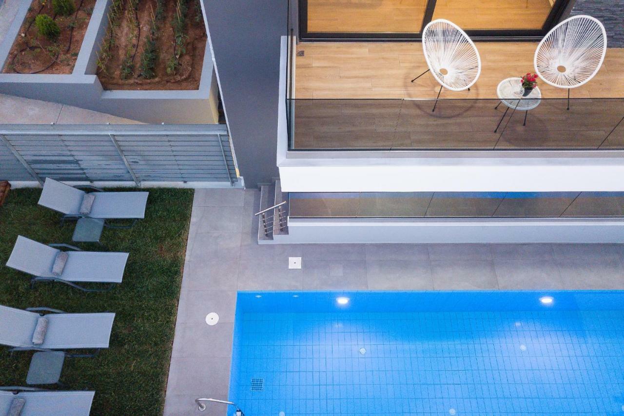 Nisos Villa, Pool & Heated Spawhirlpool, Walking To Beach, By Thinkvilla Sfáka Eksteriør billede