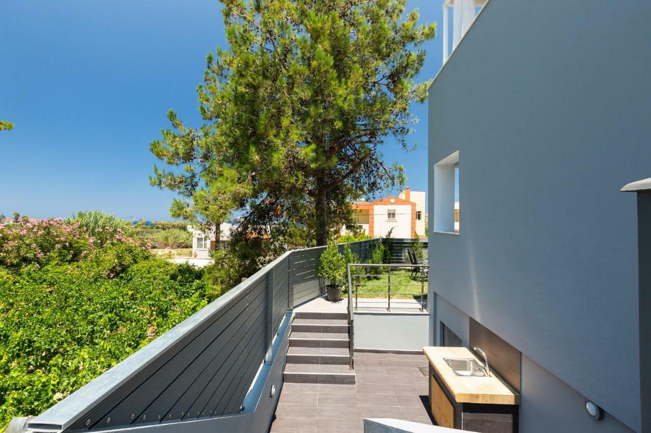 Nisos Villa, Pool & Heated Spawhirlpool, Walking To Beach, By Thinkvilla Sfáka Eksteriør billede