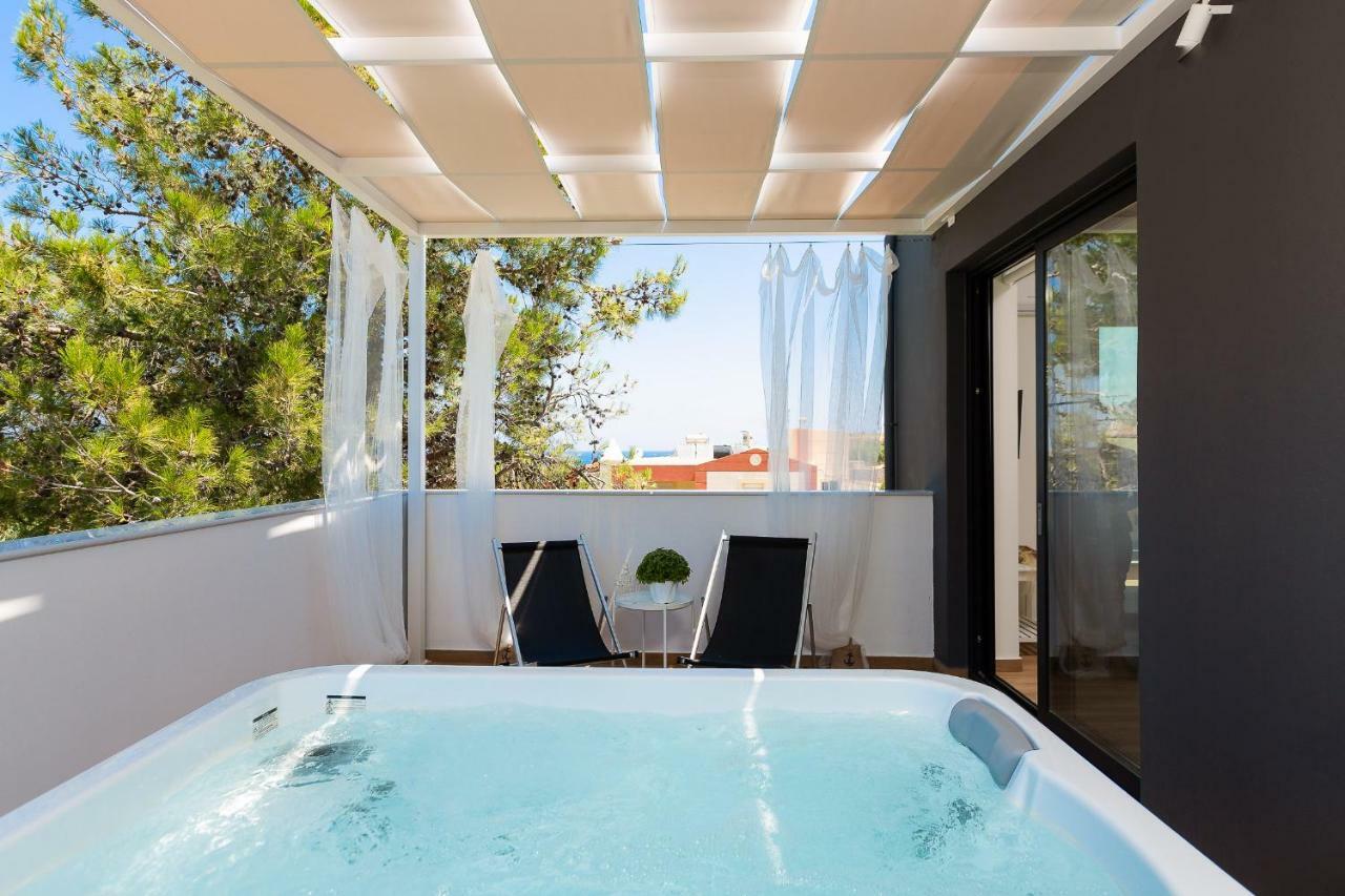 Nisos Villa, Pool & Heated Spawhirlpool, Walking To Beach, By Thinkvilla Sfáka Eksteriør billede